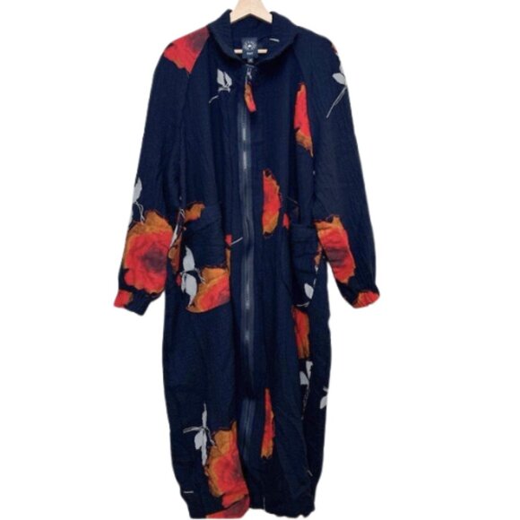 BREAD & BUTTER Womens Small Gauze Floral Oversized Lagenlook Artsy Jacket - Picture 4 of 14